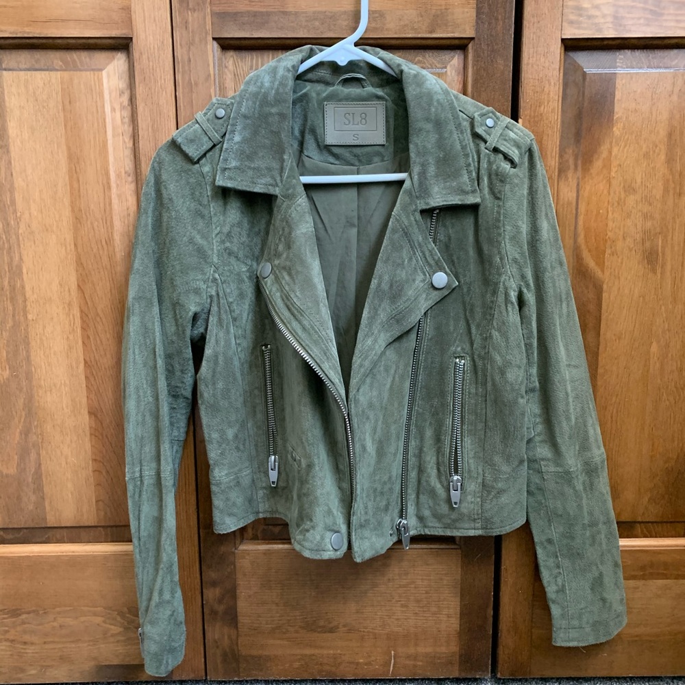 SL8 Green Suede Jacket Similar to Blank NYC